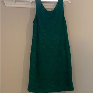 Banana Republic Floral Laced Green Dress